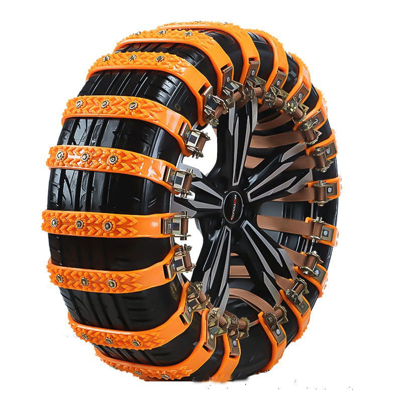 Sniego grandinės 10 vnt., antislip, 1–4 ratams, su krepšiu ir įrankiais