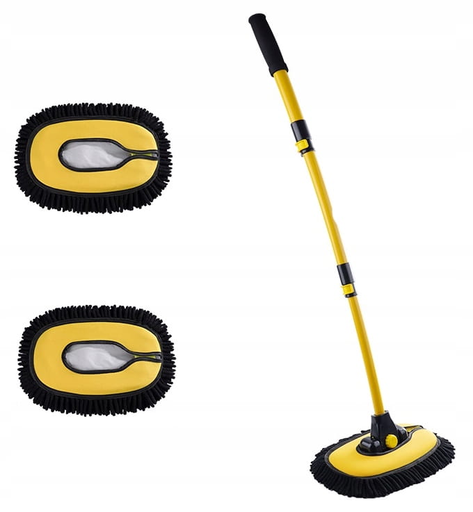 Automobilio langų valymo šepetys, minkštas, 3 įdėklai