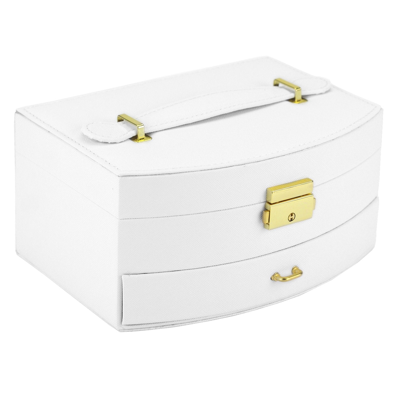 PATRIZIA BEAUTY-23003 baltas kosmetikos lagaminėlis biały