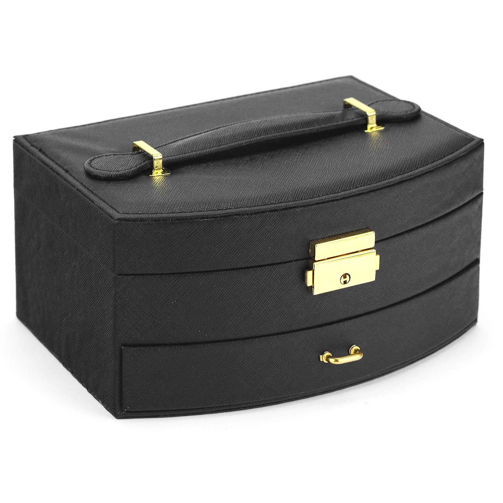PATRIZIA BEAUTY-23003 juodas kosmetinis lagaminėlis czarny