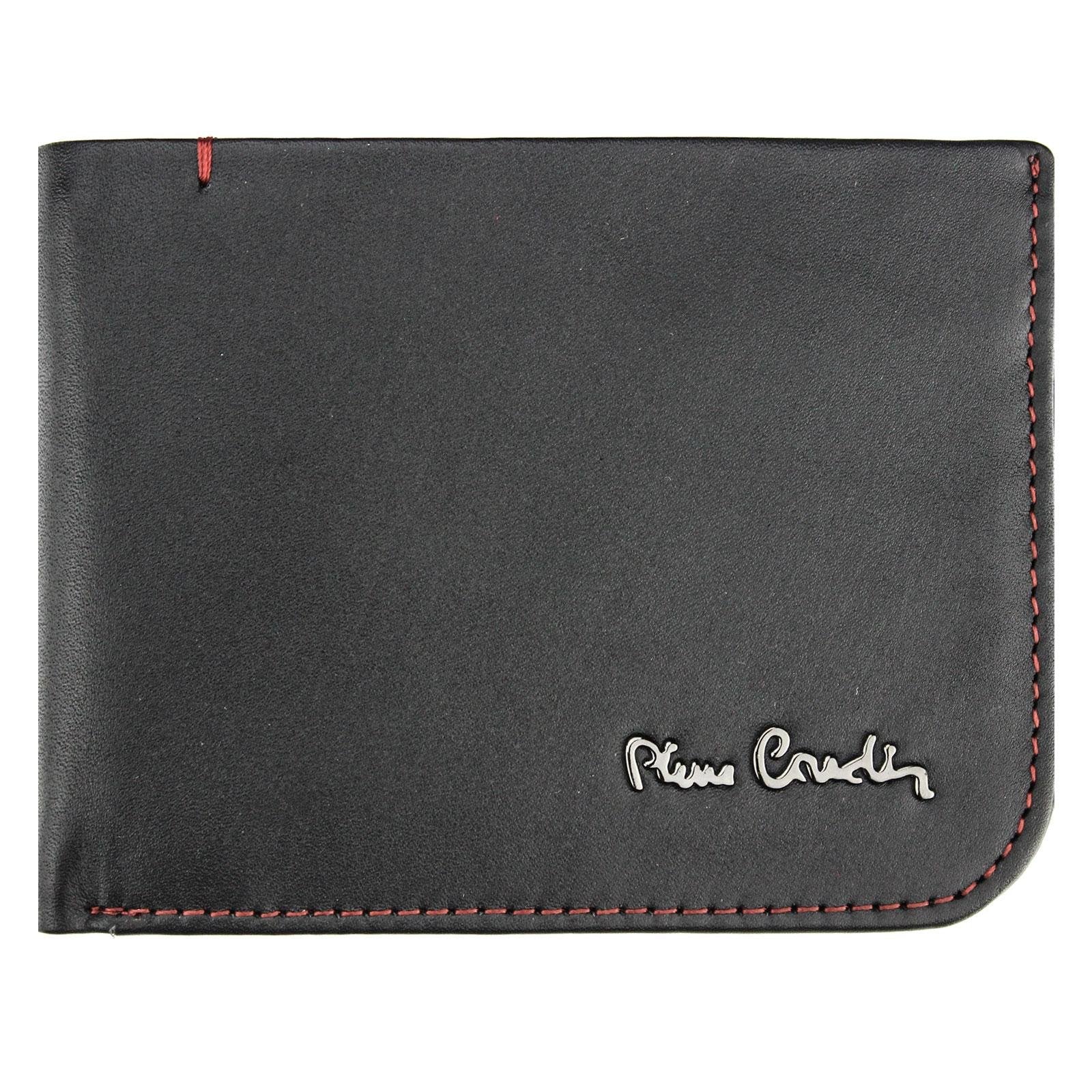 Pierre Cardin TILAK35 8806 juoda ir raudona piniginė czarny + czerwony