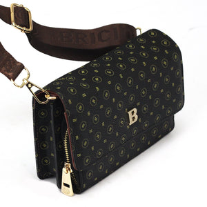 BRICIOLE 4150# juoda ir ruda ekoodos rankinė czarny + brąz