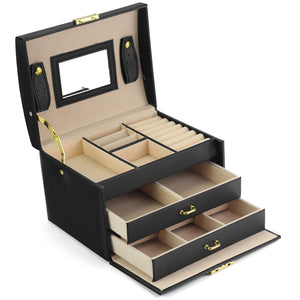 PATRIZIA BEAUTY-23004 juodas kosmetinis lagaminėlis czarny
