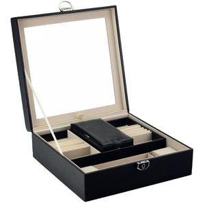 PATRIZIA BEAUTY-23001 juodas kosmetikos lagaminėlis czarny