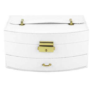 PATRIZIA BEAUTY-23003 baltas kosmetikos lagaminėlis biały