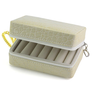 PATRIZIA BEAUTY-18013-BL kreminis kosmetikos lagaminėlis kremowy