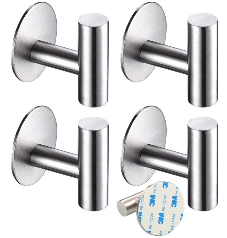 Vonios kabliukų rinkinys 4vnt S2, sidabrinis N243