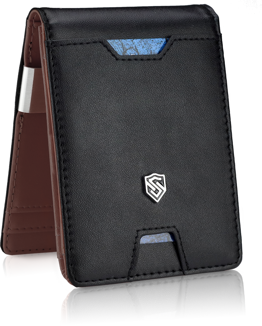 Vyriška plona piniginė, kortelių dėklas su RFID F02 S20