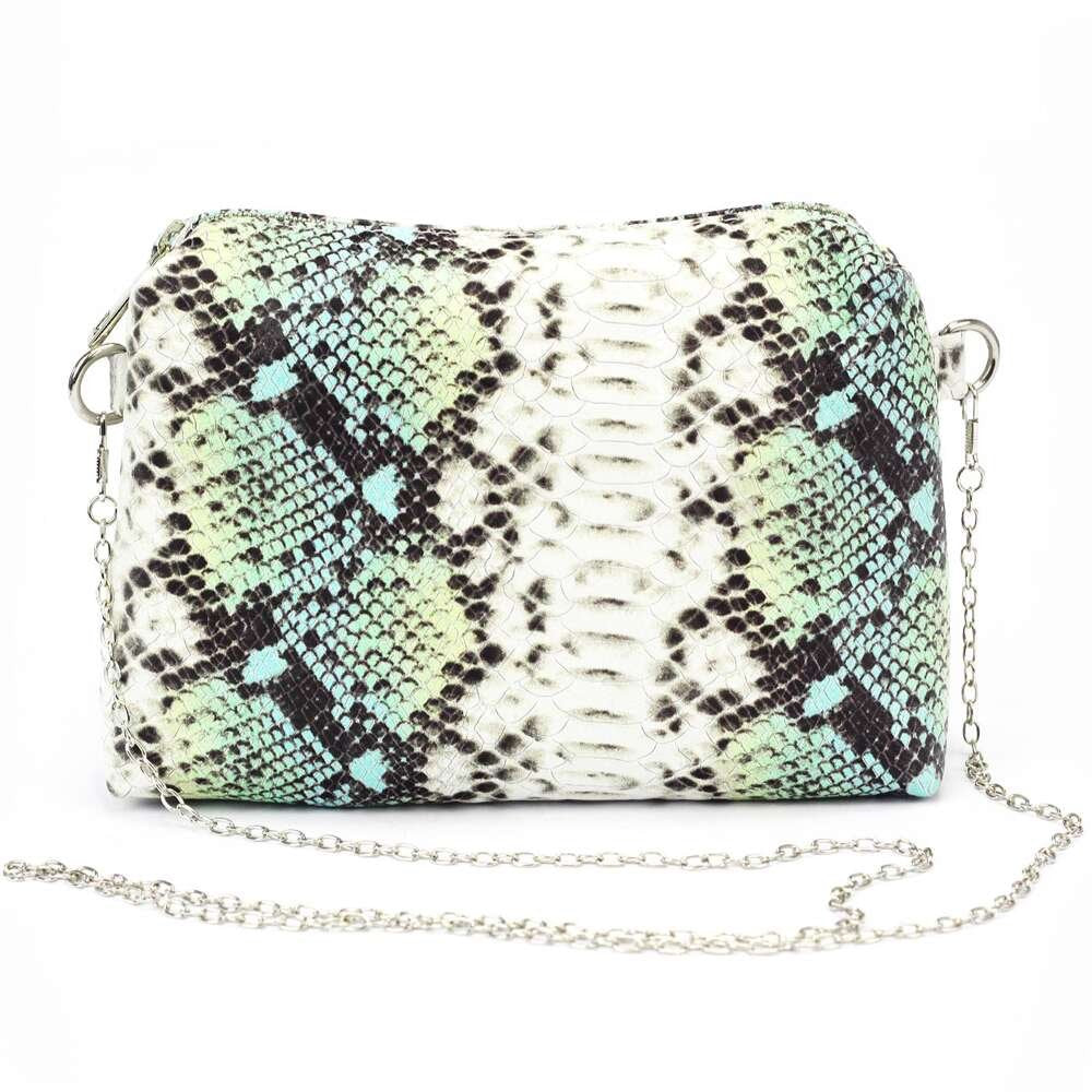 Moteriška odinė rankinė Patrizia 419-051, žalia, crossbody stiliaus