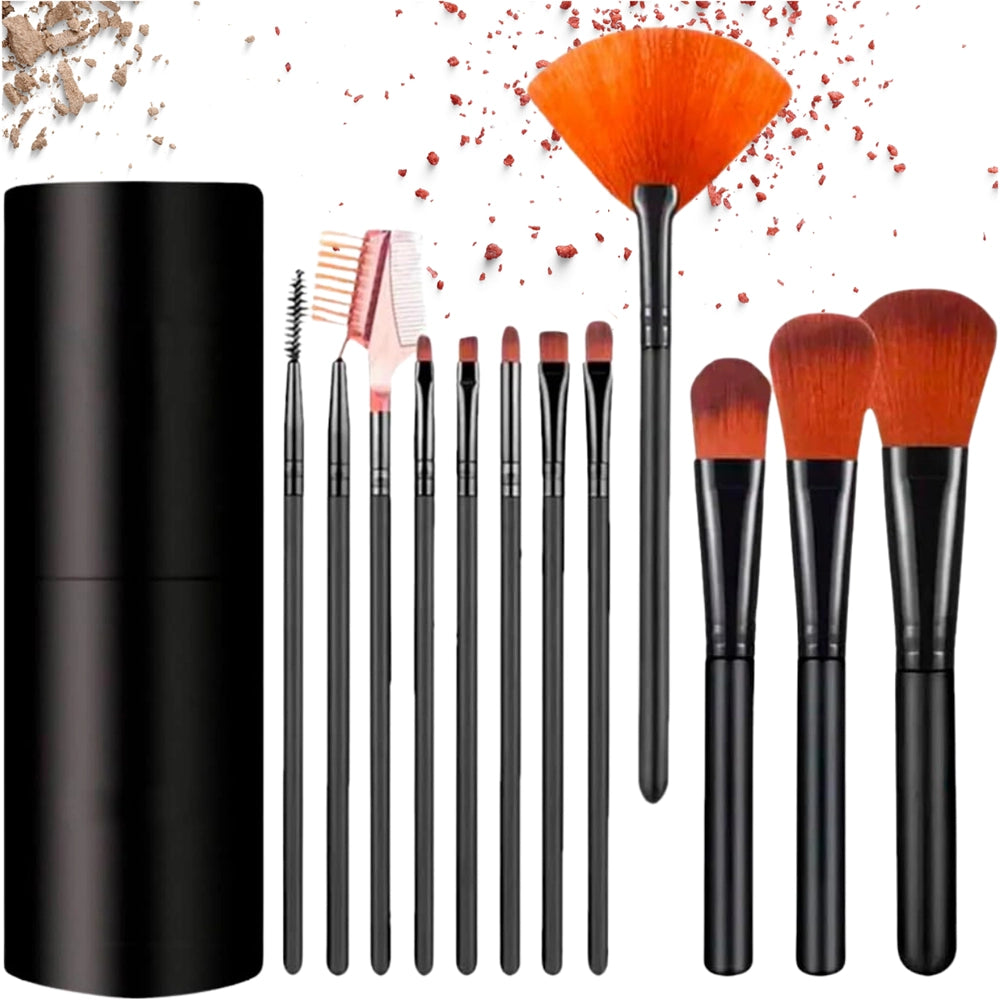 MAKIAŽO ŠEPETĖLIŲ RINKINYS 12 VNT.