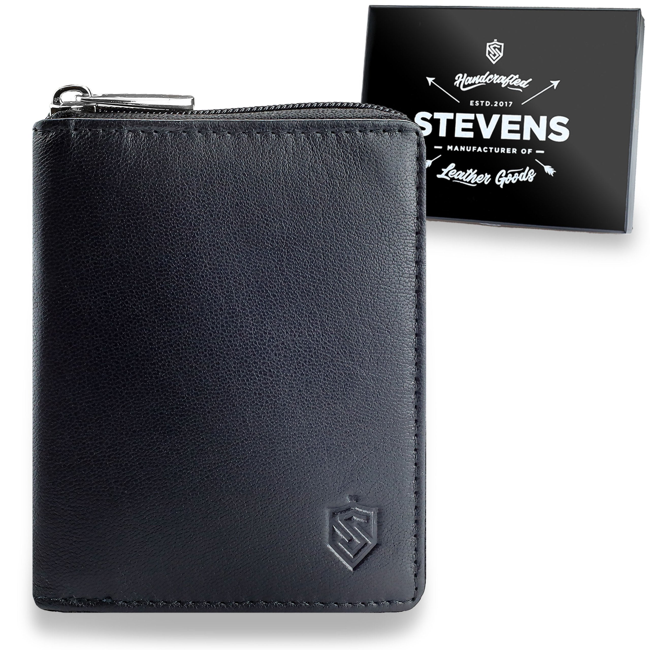 Vyriška vertikali odinė piniginė Stevens S17