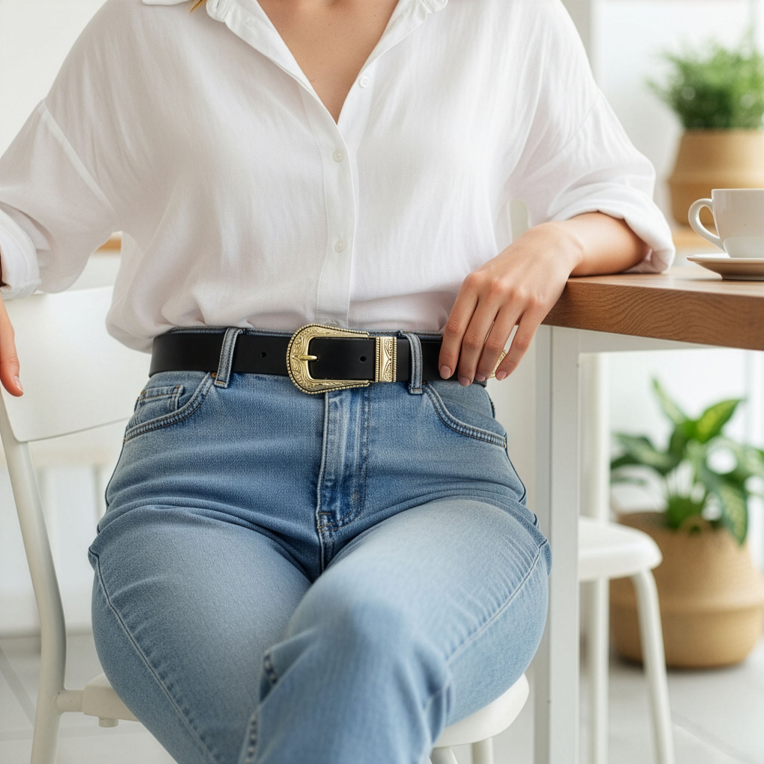 Odinis diržas Stevens Retro Vintage, juodas