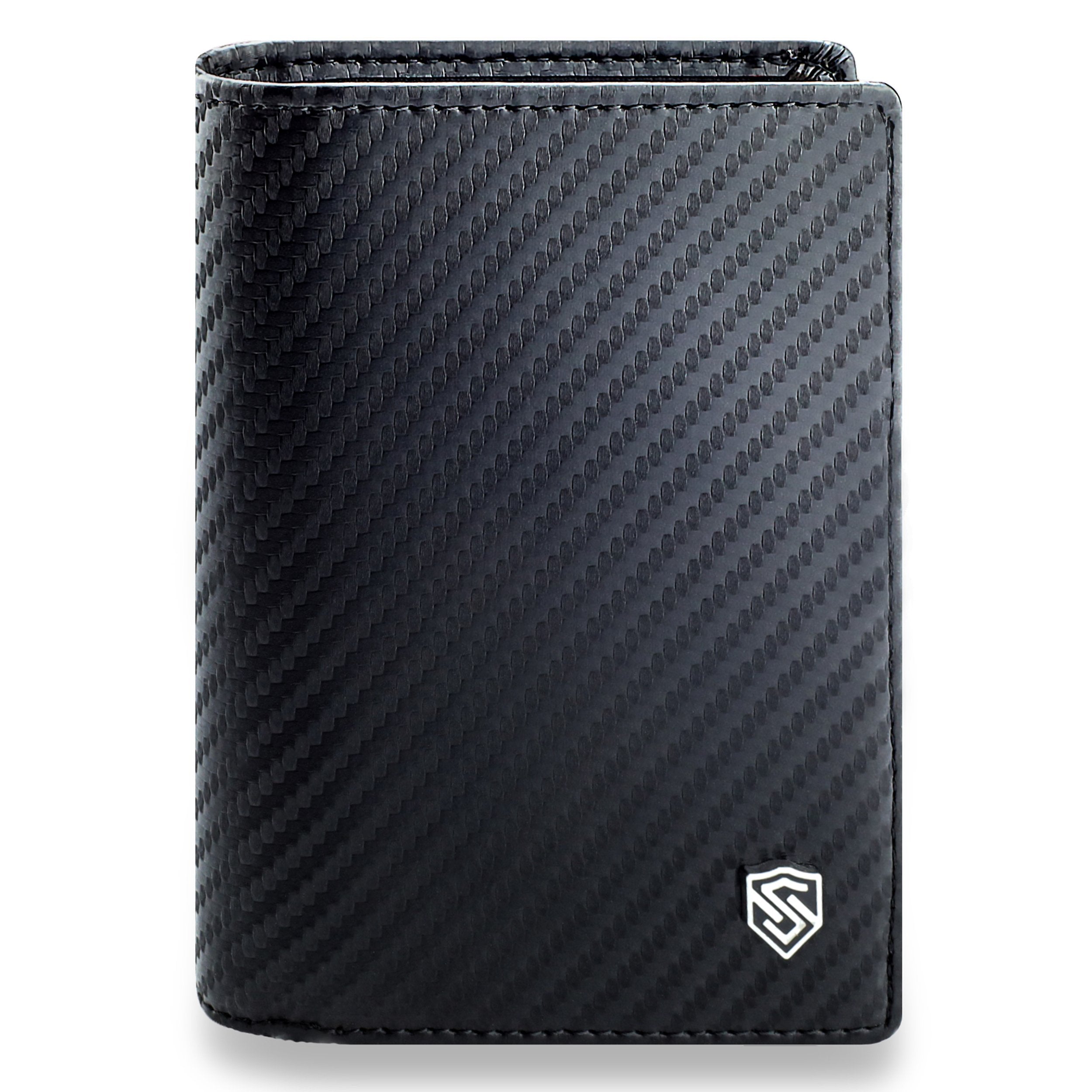 Vyriška odinė piniginė Stevens 326 Carbon, juoda S188