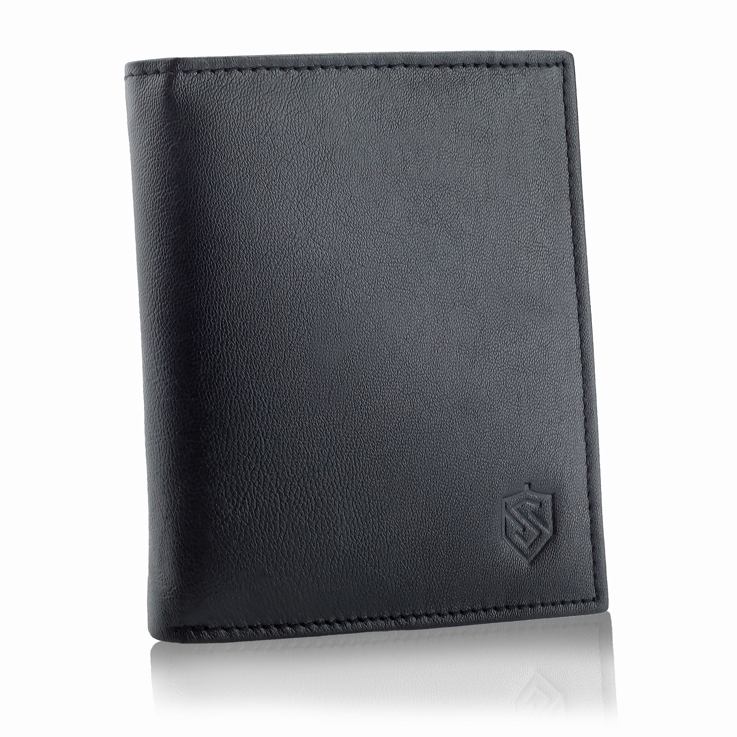 Vyriška piniginė STEVENS juodos klasikinės odos S88