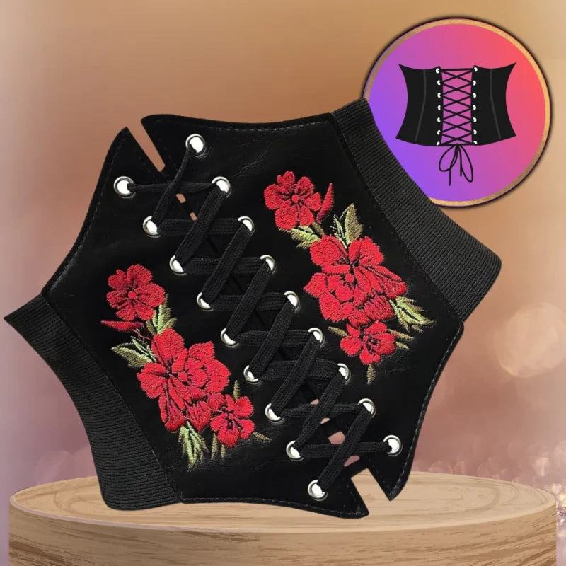 Moteriškas diržas-korsetas T125, juodas N83