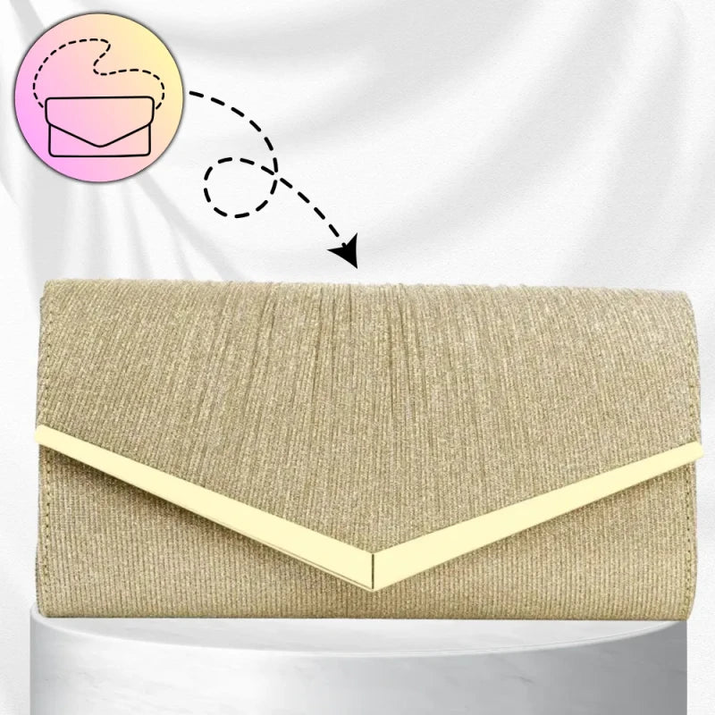 Maža rankinė moterims S115 aukso spalvos R806