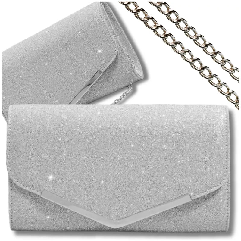 Rankinė moterims V12 sidabro spalvos R53