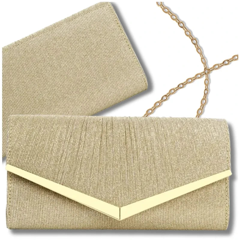 Maža rankinė moterims S115 aukso spalvos R806