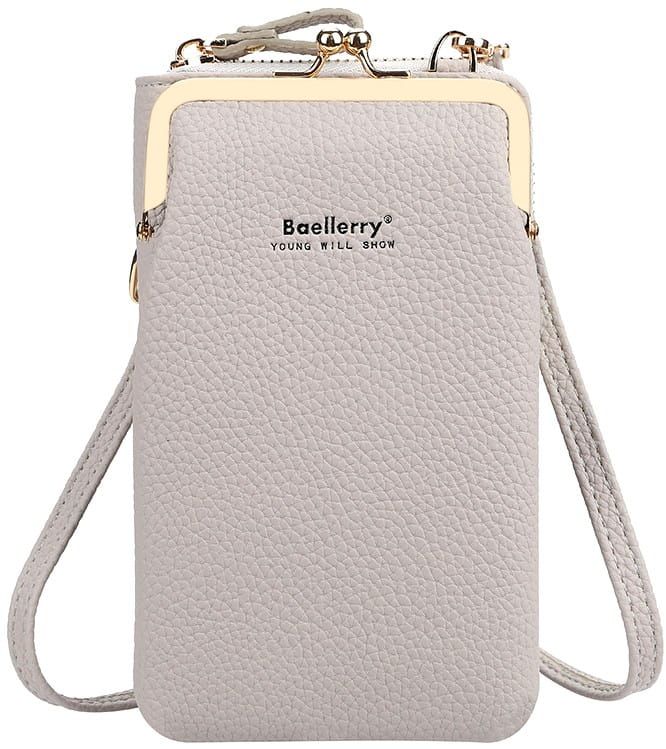 Mini piniginė, rankinė moterims D27, smėlio spalvos R589