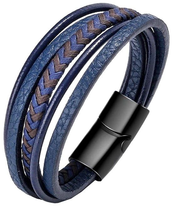 Vyriška apyrankė B11, mėlyna A21