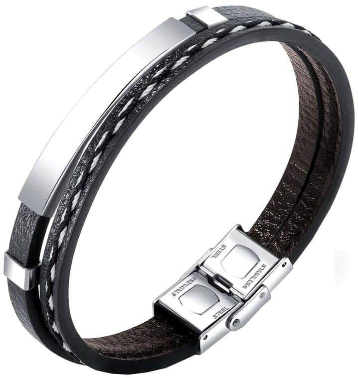 Vyriška apyrankė F81, juoda A15