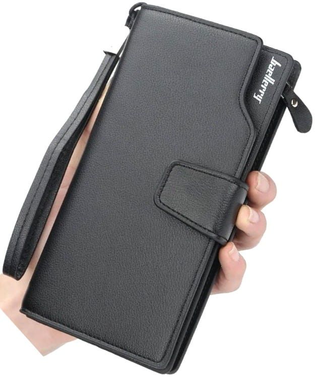 Vyriška didelė piniginė, juoda S516