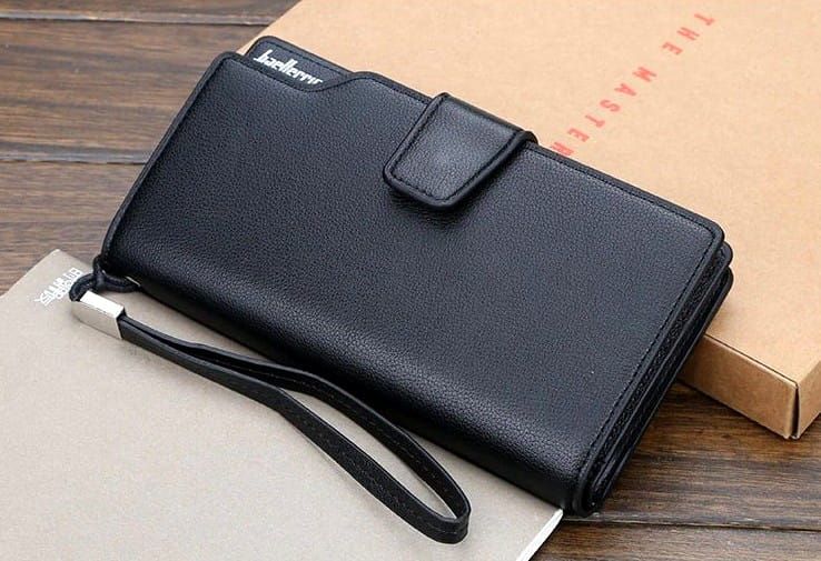 Vyriška didelė piniginė, juoda S516