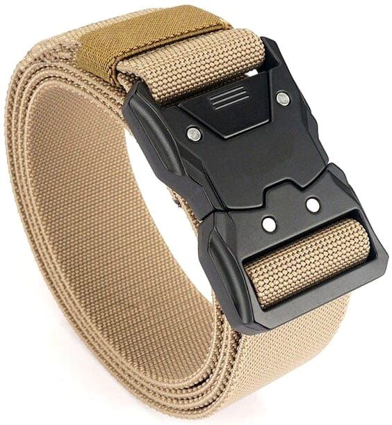 Vyriškas medžiaginis diržas H1, smėlio spalvos D63