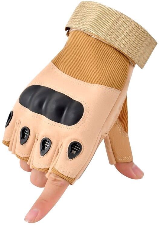 Vyriškos taktinės pirštinės K60, smėlio spalvos, XL