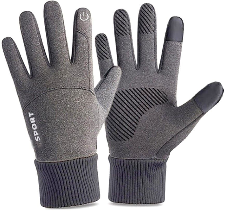 Vyriškos žieminės pirštinės KR72, pilka