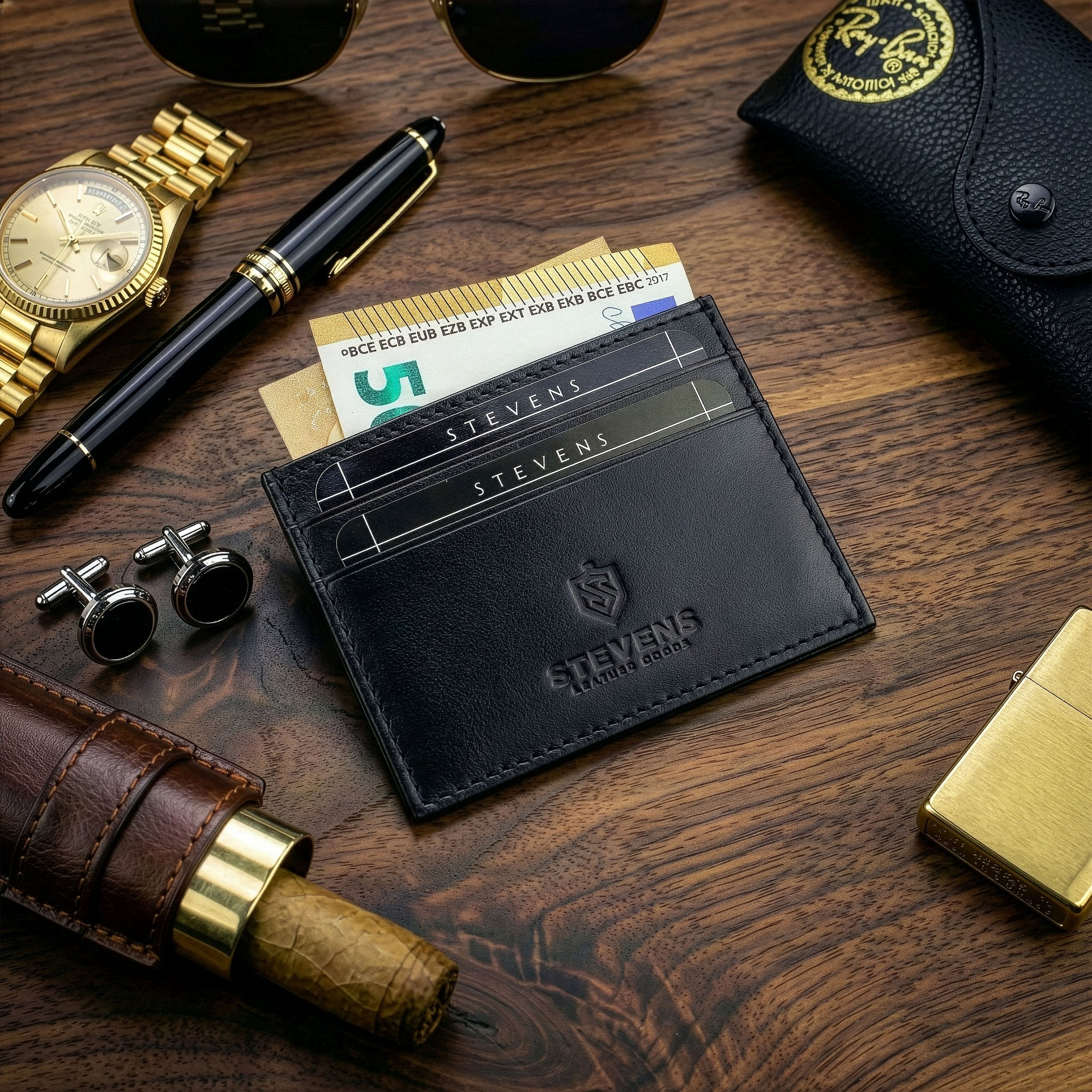 Odinis kortelių dėklas Stevens P44 S708