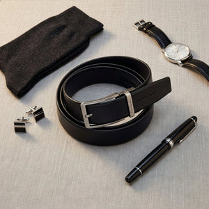 Vyriškas automatinis diržas Pierre Cardin, juodas D40021