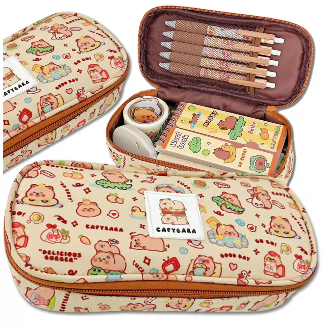 Mokyklinis penalas, kapibara, vienos dalies