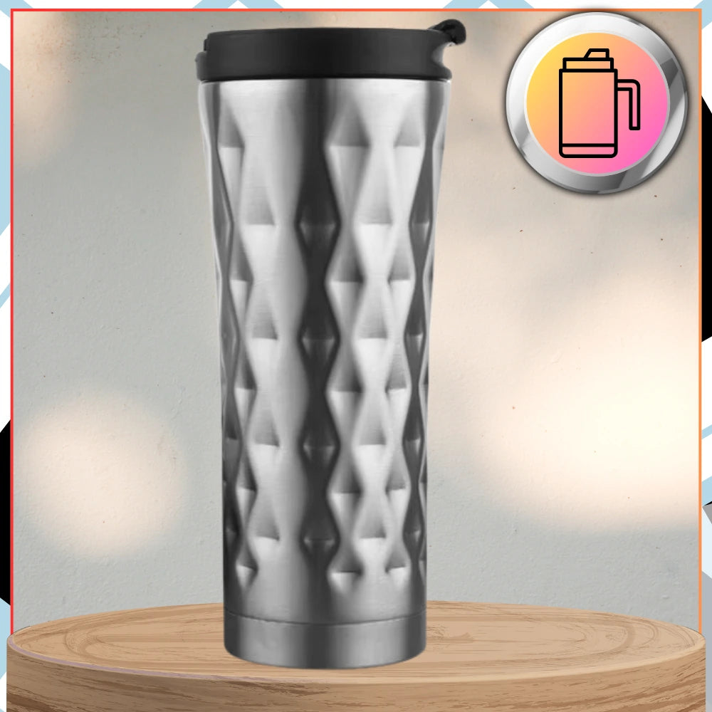 Termo puodelis kavai, metalinis, 500 ml