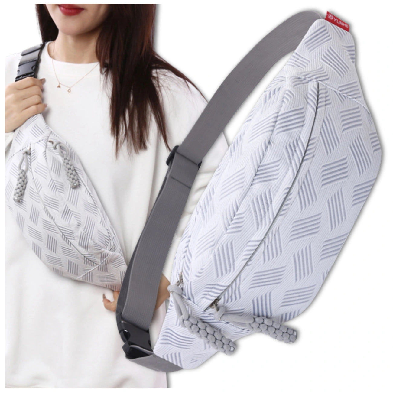 Sportinė pilka juosmens rankinė