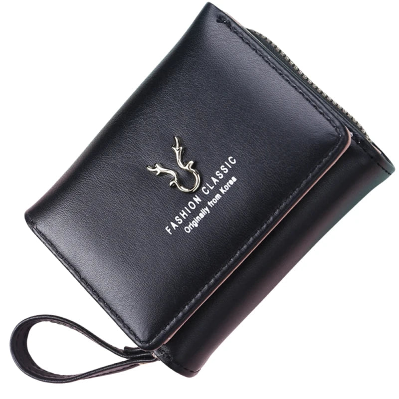 Moteriška maža piniginė F14B, juoda N6