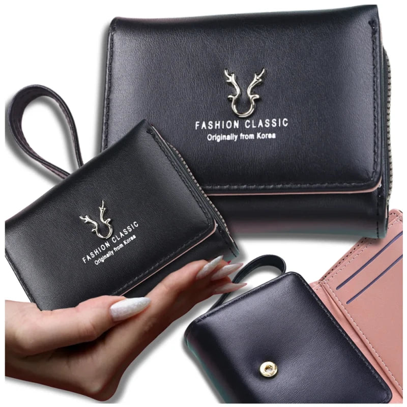 Moteriška maža piniginė F14B, juoda N6