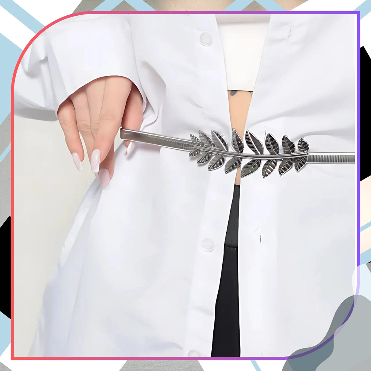 Elastinis metalinis diržas su lapo sagtimi D21