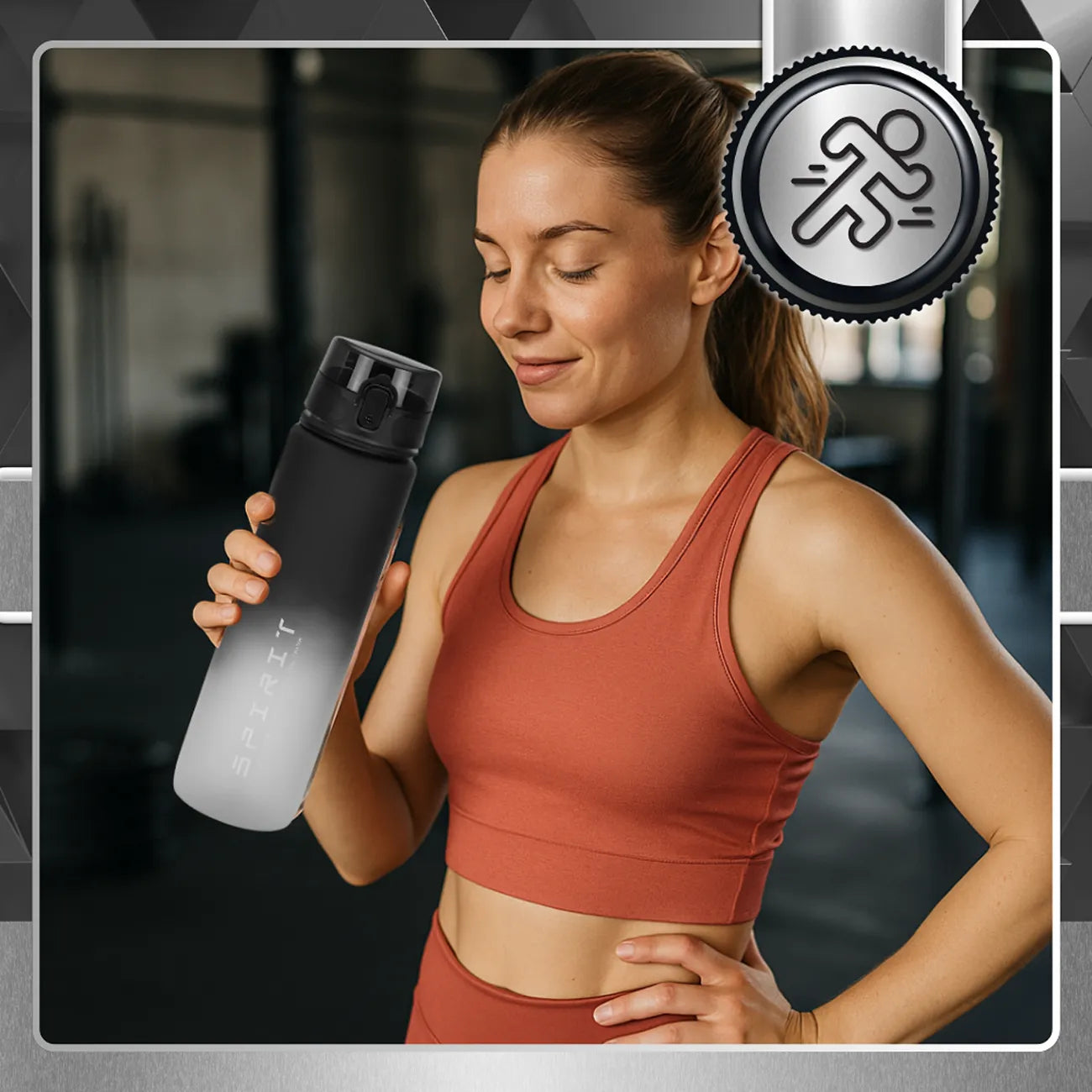 Bėgimo gertuvė Tressari, 1000 ml, BPA neturinti plastiko