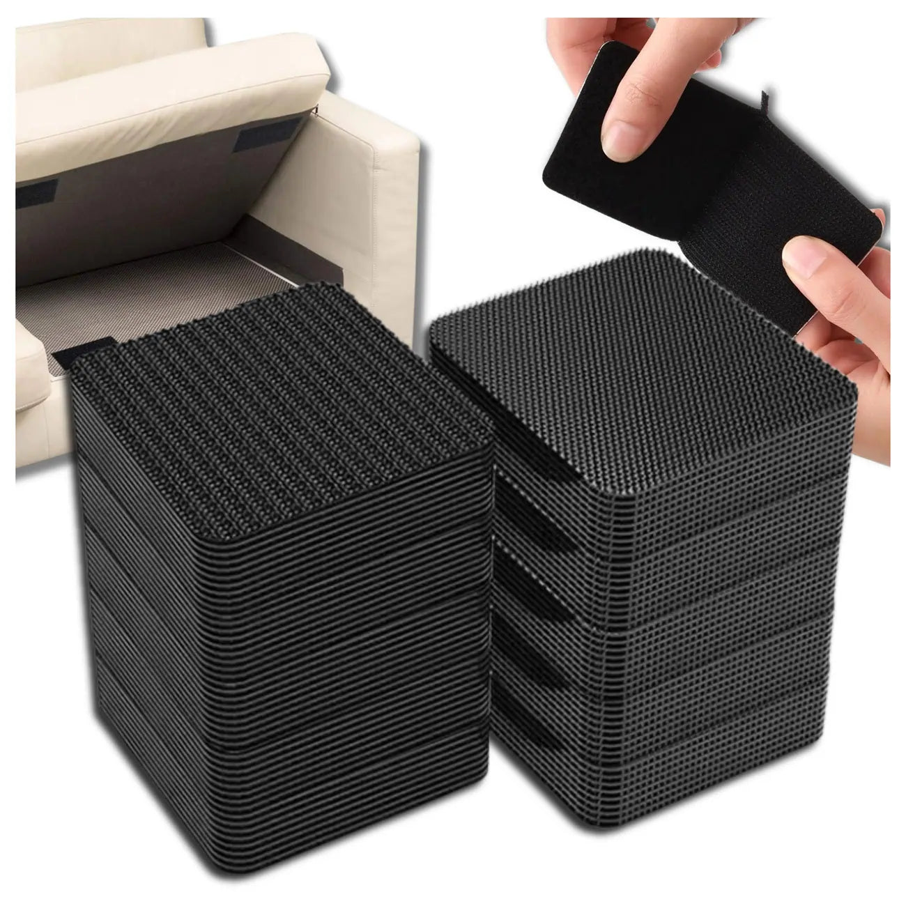 Lipnūs kvadratai su tvirtu lipduku, 50mm, 60 vnt. N373