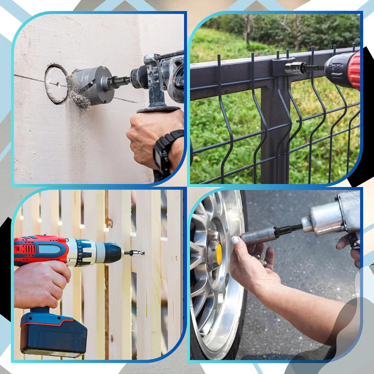 Adapterių rinkinys gręžtuvui, 8 vnt. N386