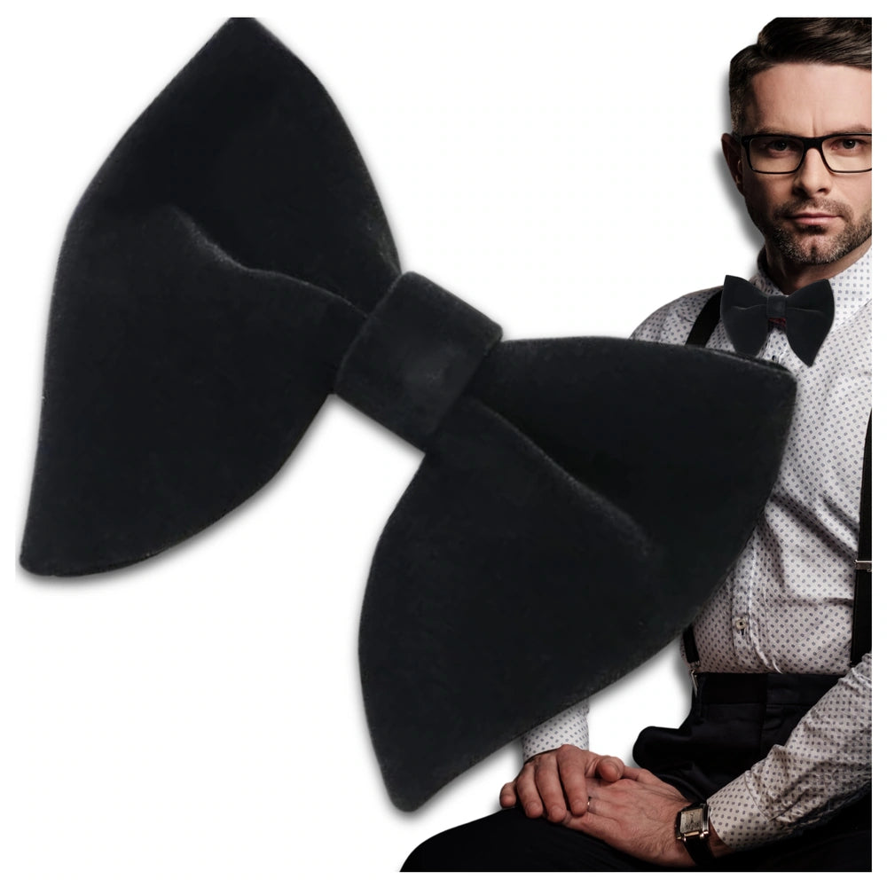 Vyriška juoda reguliuojama aksominė varlytė