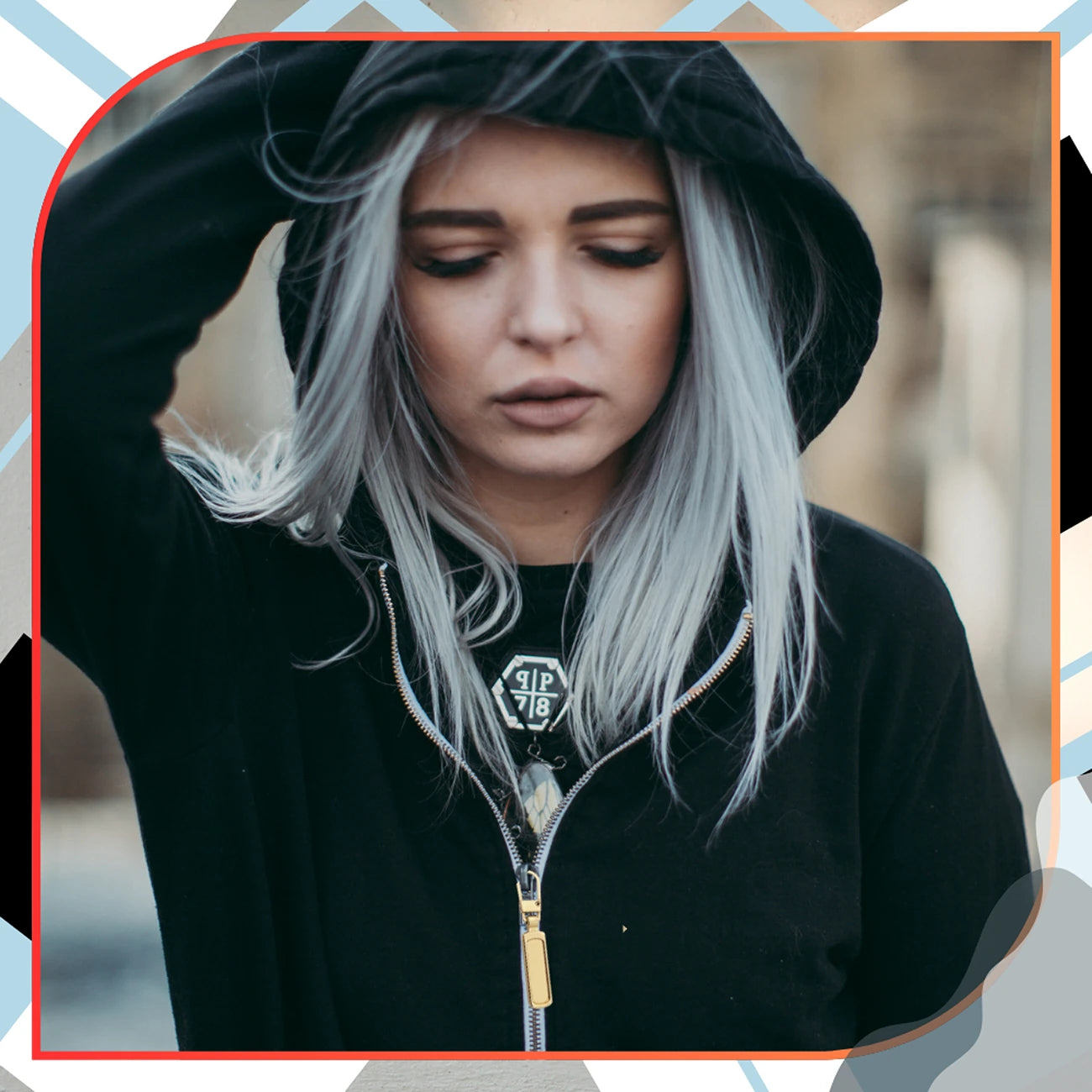 Auksinės metalinės užtrauktukų pakabos, 5 vnt. N378