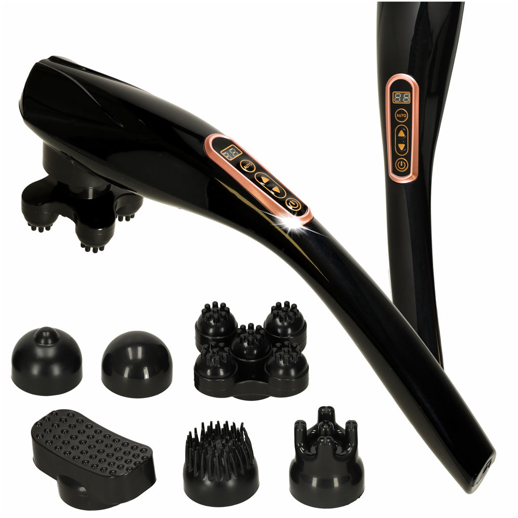 Belaidis vibracinis kūno ir kaklo masažuoklis su 6 galvutėmis 6in1