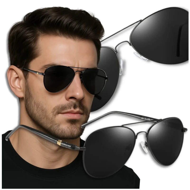 Vyriški akiniai nuo saulės D3, juodi