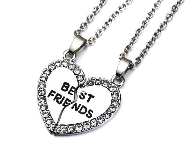 Vėriniai „Best Friends“ – sidabr./auks. (2 vnt.)