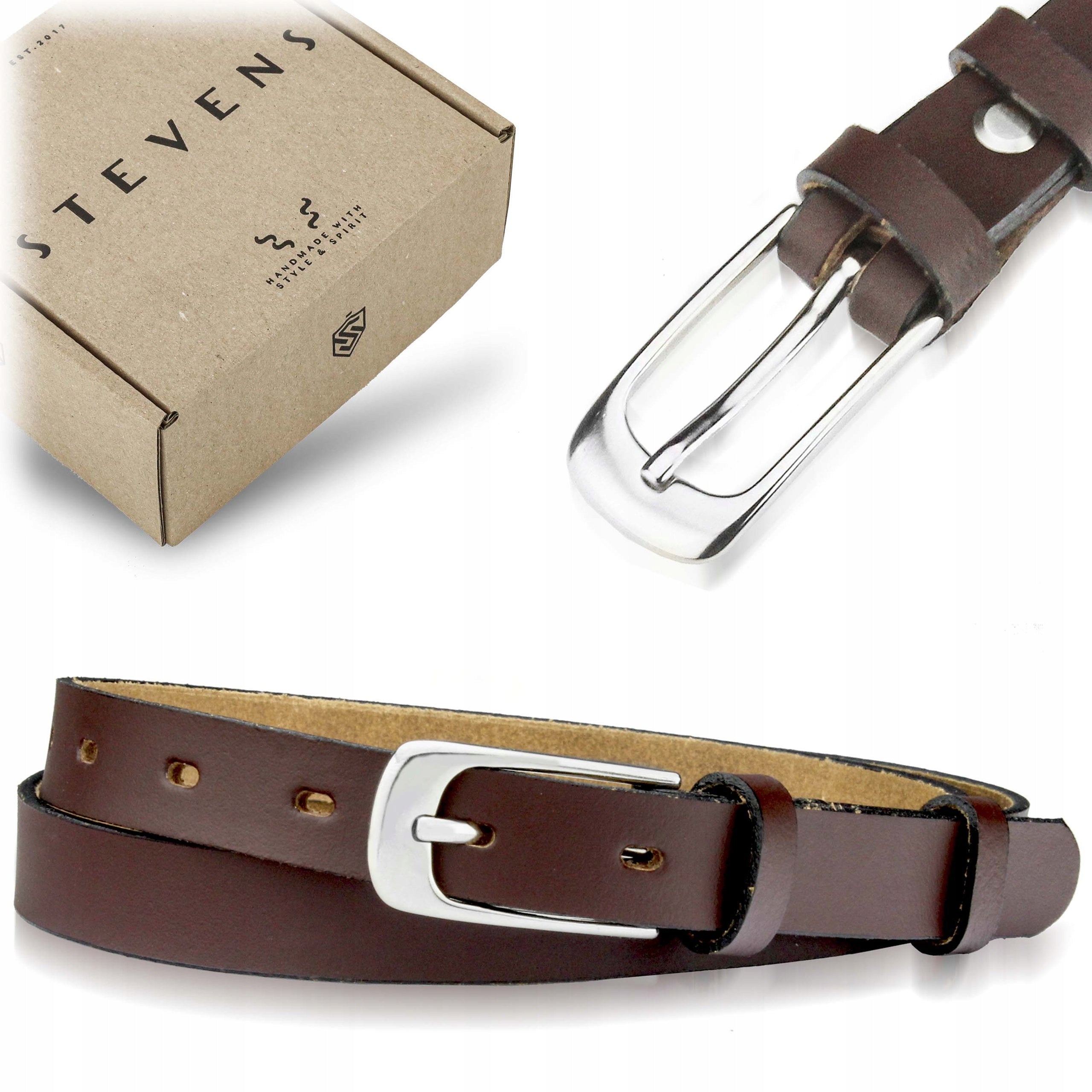 Odinis diržas Stevens, rudas