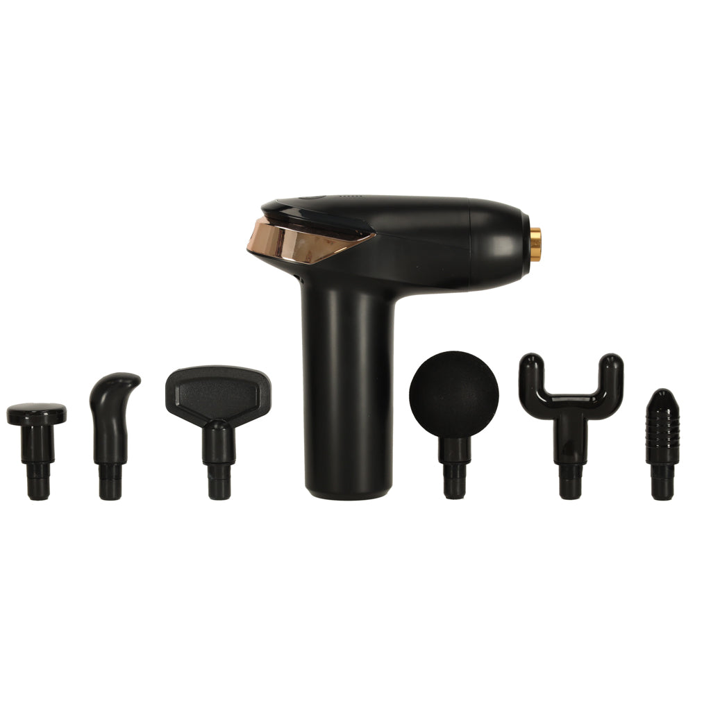 Mini masažuoklis kūnui ir nugarai su LED, 6 viename