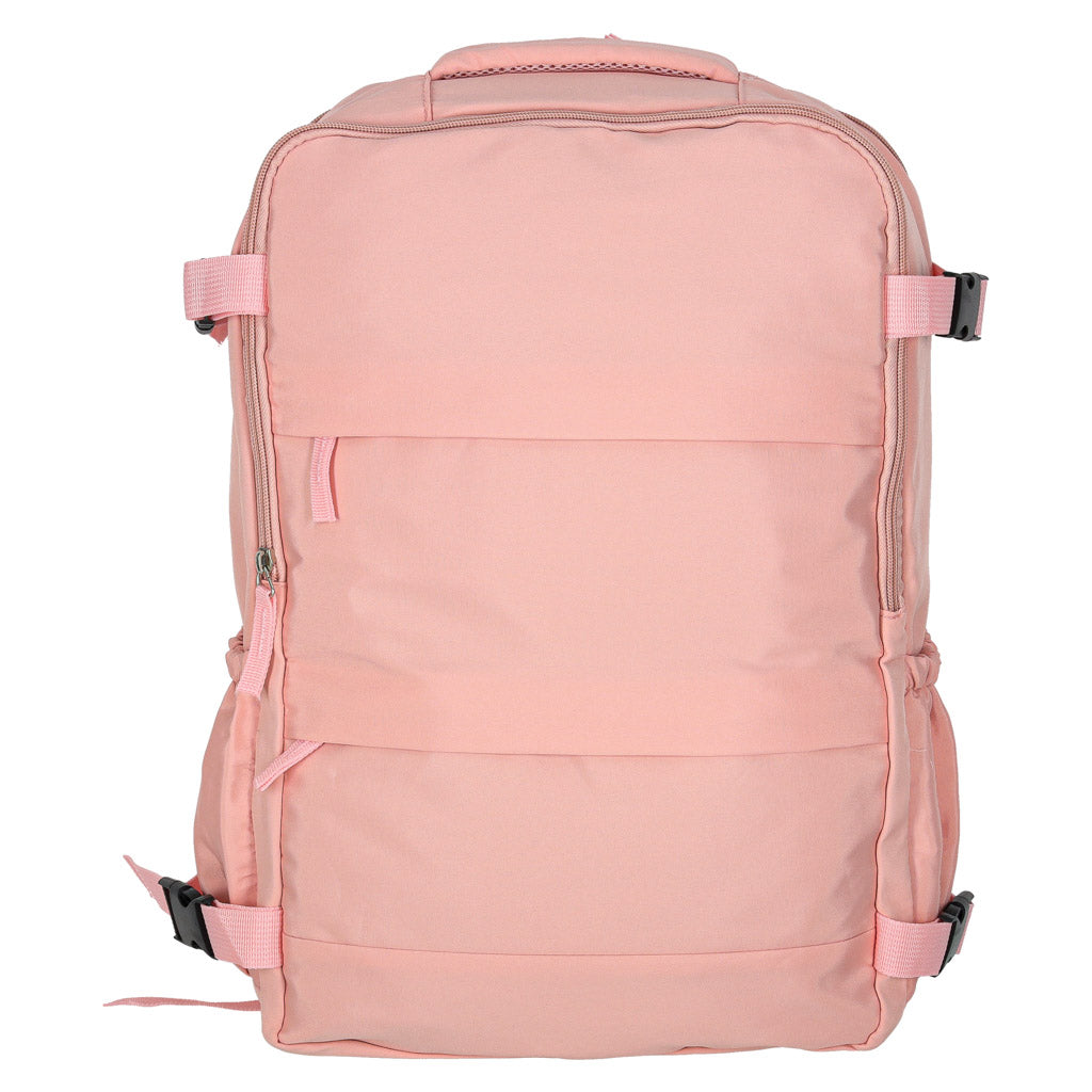 Turistinė kelioninė kuprinė rankiniam bagažui 45×30 cm, rožinė