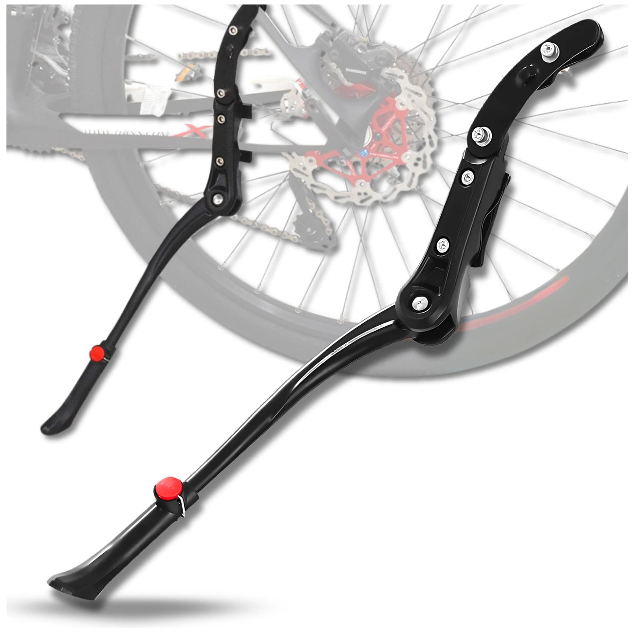 Dviračio atrama, juoda, aliuminis, 24-29 colių